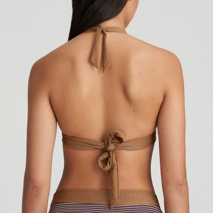 Marie Jo Swim SATURNA padded triangle bikini top in Ocean Bronze