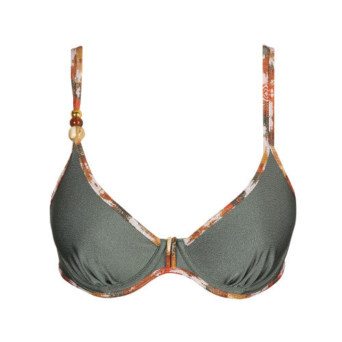Marie Jo Swim CRETE plunge bikini top in Inca Gold