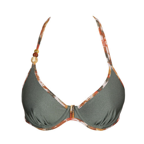 Marie Jo Swim CRETE plunge bikini top in Inca Gold