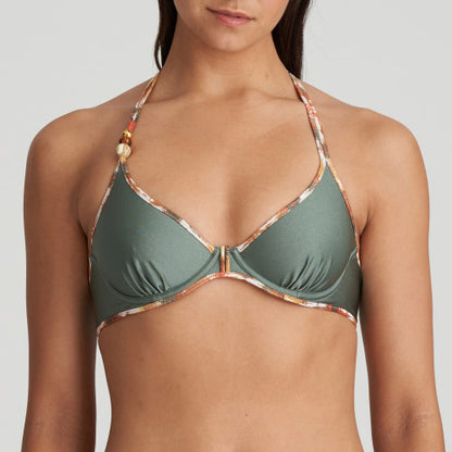 Marie Jo Swim CRETE plunge bikini top in Inca Gold