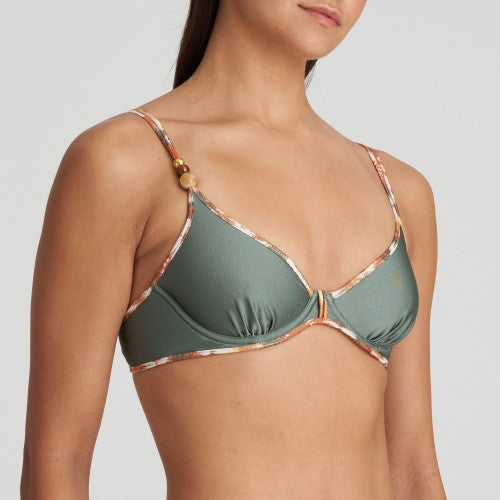 Marie Jo Swim CRETE plunge bikini top in Inca Gold