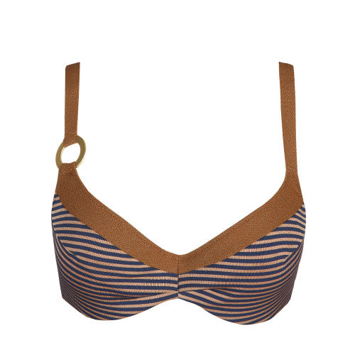 Marie Jo Swim SATURNA full cup bikini top in Ocean Bronze