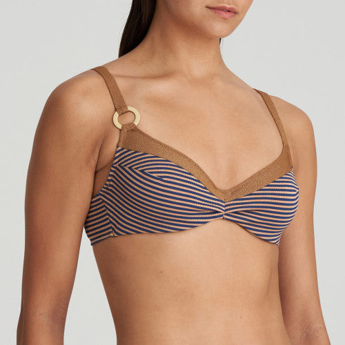 Marie Jo Swim SATURNA full cup bikini top in Ocean Bronze