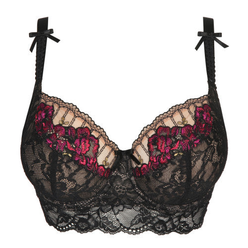 PrimaDonna PLEASANTON balcony bra tulip seam in black