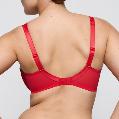 Primadonna SOLISSE balcony bra vertical seam in true red