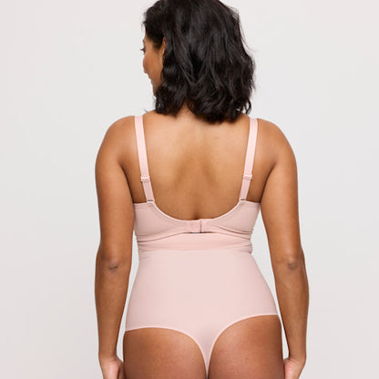 Primadonna Figuras Smoothing Thong in Powder Rose