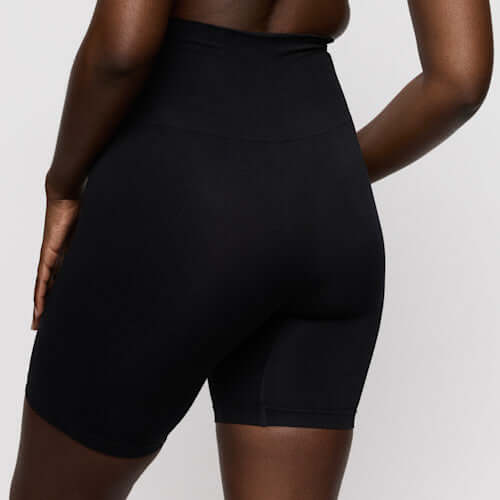 Primadonna high briefs shapewear in black, featuring a high waist design for comfort and anti-chafing support.