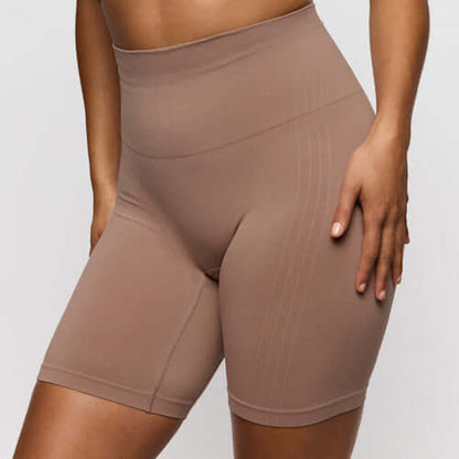 Primadonna Nudda Shapewear in Ginger high briefs with legs for comfort and smooth fit.