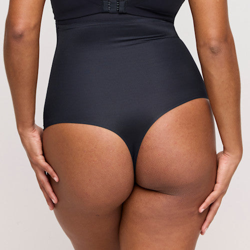 Primadonna Figuras Smoothing Thong in Charcoal