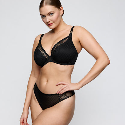 Primadonna JOKKO half padded plunge bra in black