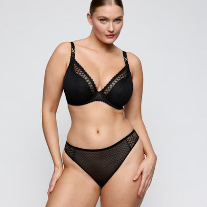 Primadonna JOKKO half padded plunge bra in black