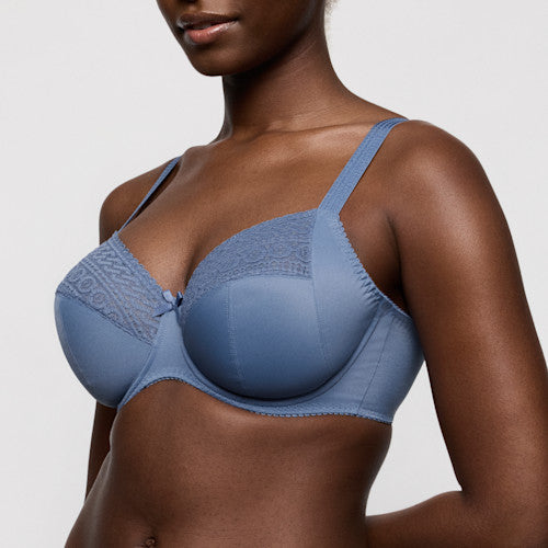Primadonna MONTARA full cup bra in regatta C - H displayed in a stylish denim color, featuring lace and comfy design.