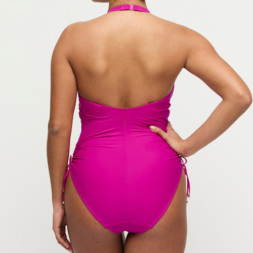 Primadonna Swim Uvita Plunge Swimsuit in Magenta