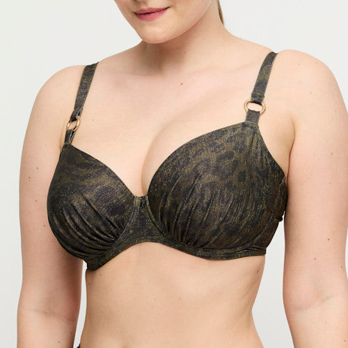 Primadonna Swim Ratjada Full Cup Bikini Top in Jungle Jaguar