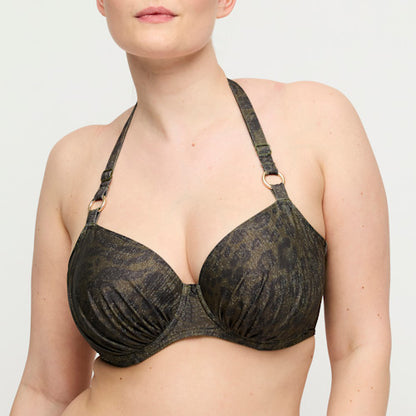 Primadonna Swim Ratjada Full Cup Bikini Top in Jungle Jaguar