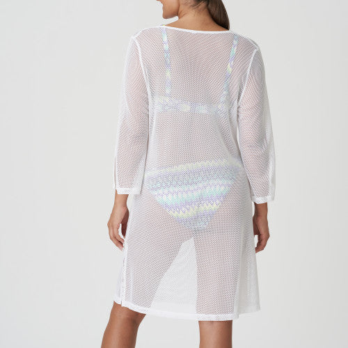 PrimaDonna Swim HOLIDAY swimwear kaftan in white yacht