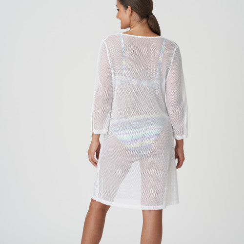 PrimaDonna Swim HOLIDAY swimwear kaftan in white yacht