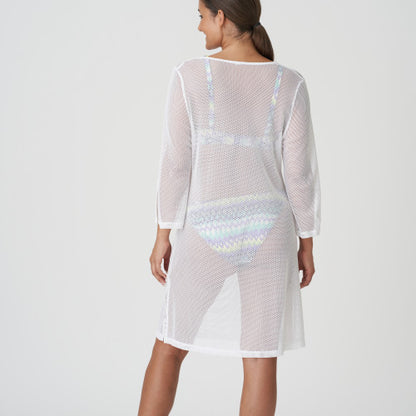 PrimaDonna Swim HOLIDAY swimwear kaftan in white yacht