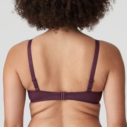 PrimaDonna Swim DALYAN padded balcony bikini top in wine