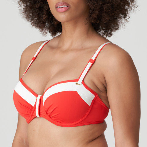 PrimaDonna Swim ISTRES padded balcony bikini top in Pomme d amour