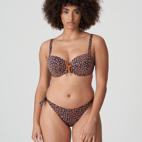 PrimaDonna Swim PUNTA RATA padded balcony bikini top in Water Blue