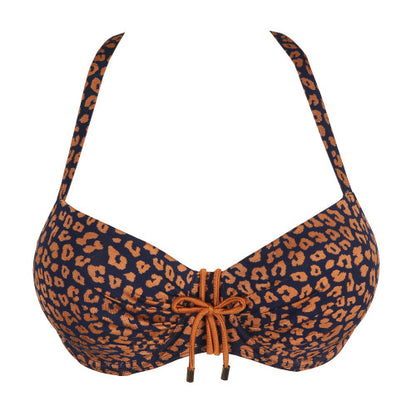 PrimaDonna Swim PUNTA RATA padded balcony bikini top in Water Blue