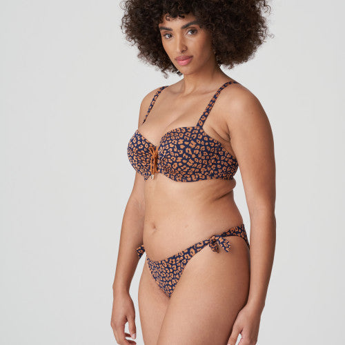 PrimaDonna Swim PUNTA RATA padded balcony bikini top in Water Blue