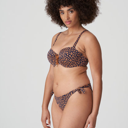 PrimaDonna Swim PUNTA RATA padded balcony bikini top in Water Blue