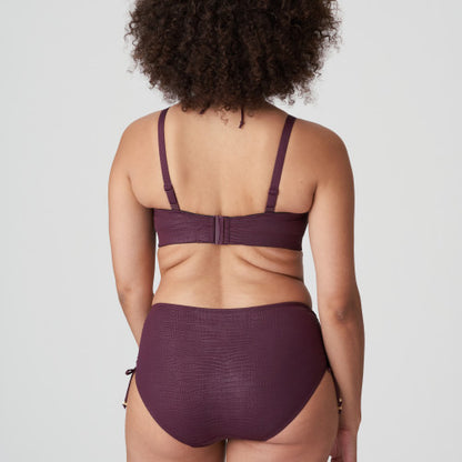 PrimaDonna Swim DALYAN padded strapless bikini top in wine