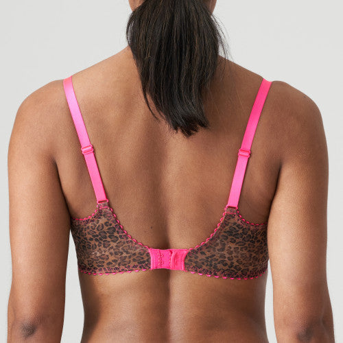 PrimaDonna Twist CAFE PLUME padded balcony bra in Cheetah
