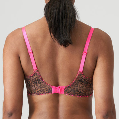 PrimaDonna Twist CAFE PLUME padded balcony bra in Cheetah