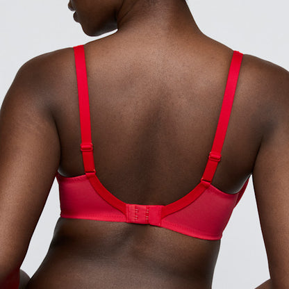 Primadonna Twist WOWGIRL padded balcony bra in true red
