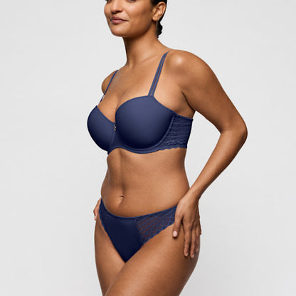 Primadonna Twist TWIST SIDE thong in indigofera