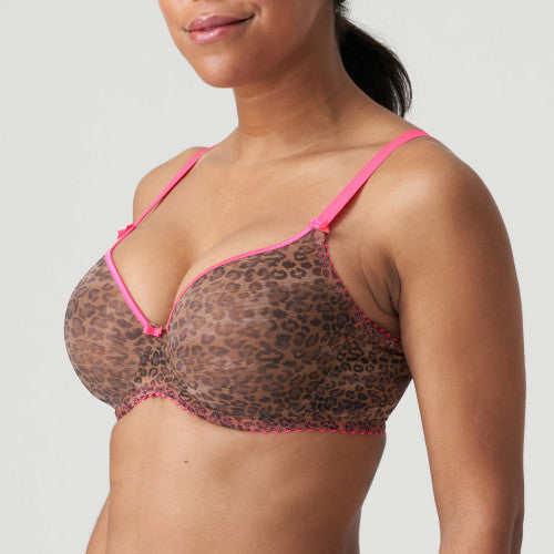 PrimaDonna Twist CAFE PLUME padded bra heartshape in Cheetah