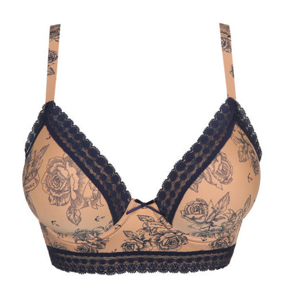 PrimaDonna Twist MATAMA padded plunge bra in light tan