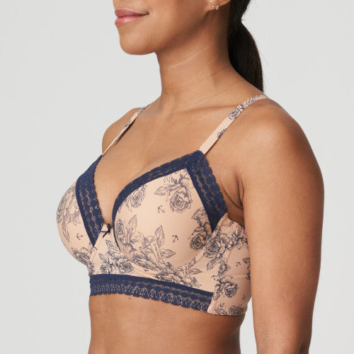 PrimaDonna Twist MATAMA padded plunge bra in light tan