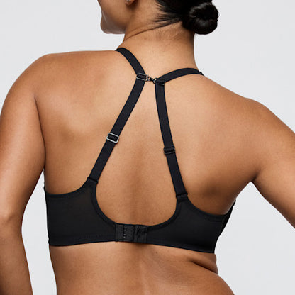 Primadonna Twist SHEARY half padded plunge bra in black