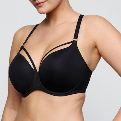 Primadonna Twist SHEARY padded heartshape bra in black