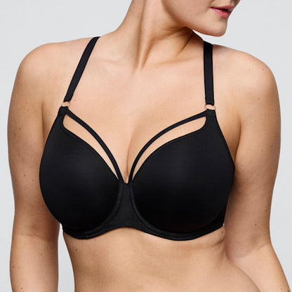Primadonna Twist SHEARY padded heartshape bra in black