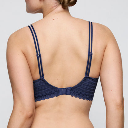 Primadonna Twist TWIST SIDE padded heartshape bra in indigofera