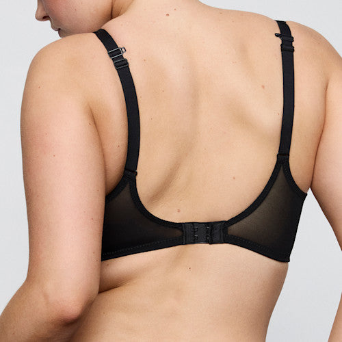 Primadonna Twist TWIXIE padded heartshape bra in black