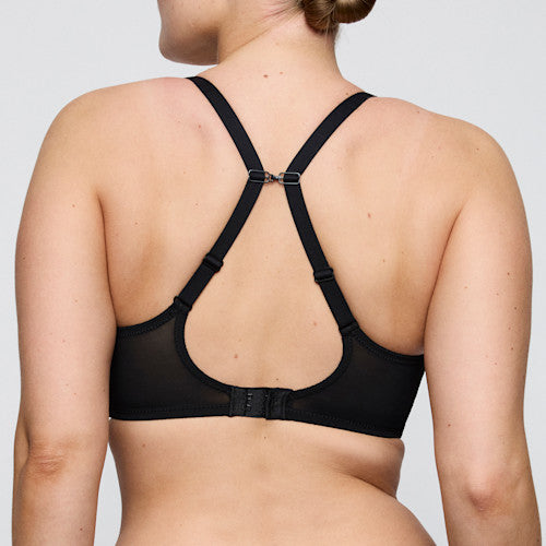 Primadonna Twist TWIXIE padded heartshape bra in black