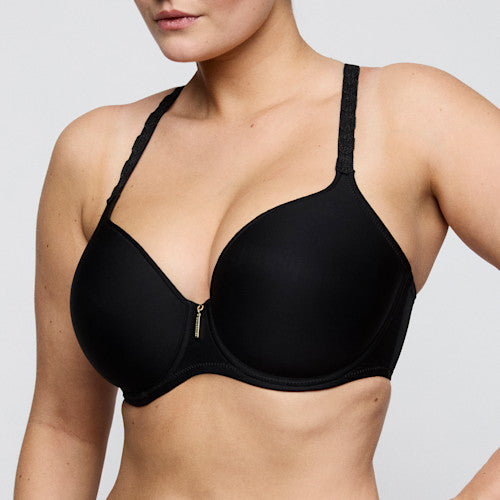 Primadonna Twist TWIXIE padded heartshape bra in black