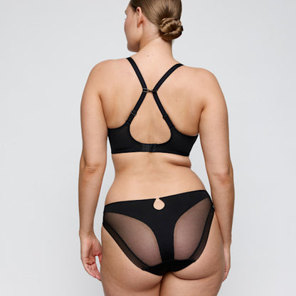 Primadonna Twist SHEARY padded heartshape bra in black
