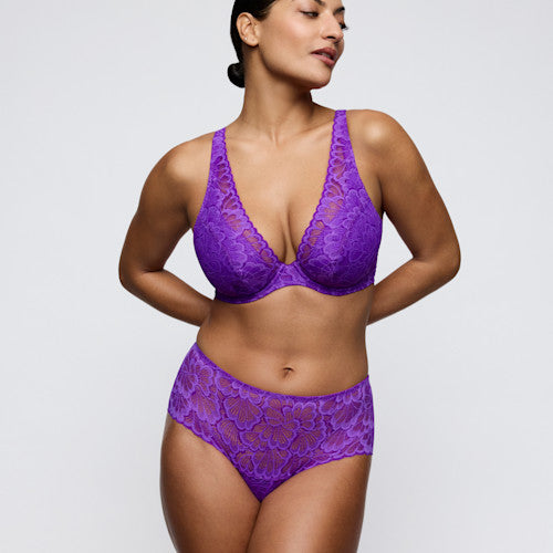 Primadonna Twist MOCUTO half padded plunge bra in Italian Acai