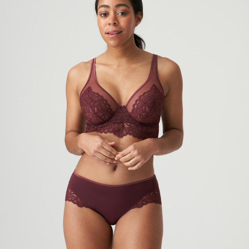 PrimaDonna Twist FIRST NIGHT hotpants in Merlot