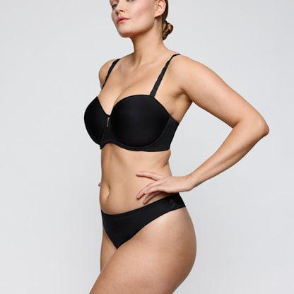 Primadonna Twist TWIXIE thong in black