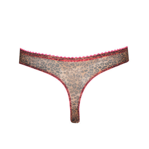 PrimaDonna Twist CAFE PLUME thong in Cheetah