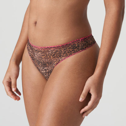 PrimaDonna Twist CAFE PLUME thong in Cheetah
