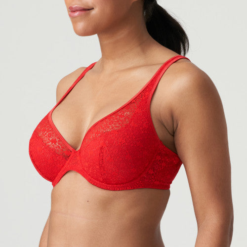 PrimaDonna Twist EPIRUS half padded plunge bra in Red